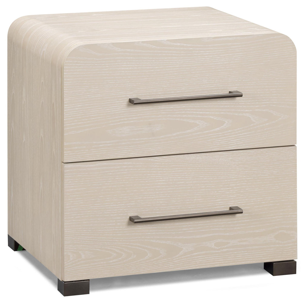 Marissa 2 Drawer Nightstand, Washed Ash
