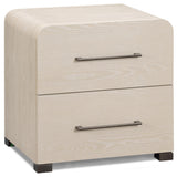 Marissa 2 Drawer Nightstand, Washed Ash