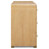 Marissa 6 Drawer Dresser, Natural Ash
