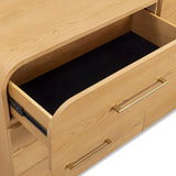 Marissa 6 Drawer Dresser, Natural Ash