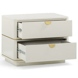 Julieta 2 Drawer Nightstand, Cream