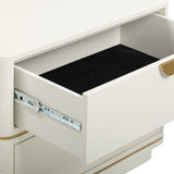Julieta 2 Drawer Nightstand, Cream