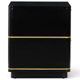 Julieta 2 Drawer Nightstand, Black