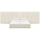 Palani Boucle Bed w/ Wings, Cream