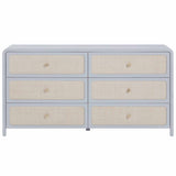 Patty 6 Drawer Dresser, Blue