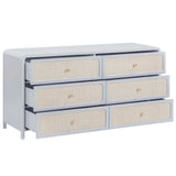 Patty 6 Drawer Dresser, Blue