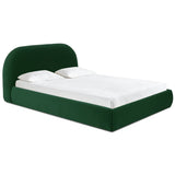 Bara Velvet Bed, Forest Green