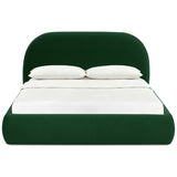 Bara Velvet Bed, Forest Green
