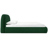 Bara Velvet Bed, Forest Green