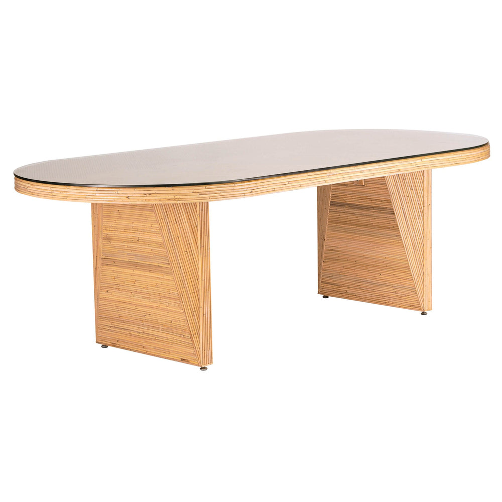 Caren Oval Dining Table, Natural-Furniture - Dining-High Fashion Home