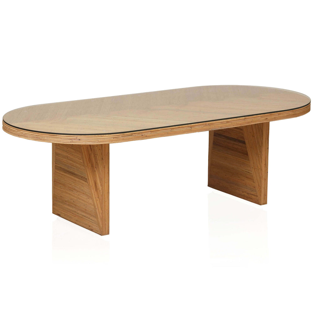 Caren Oval Dining Table, Natural