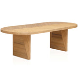 Caren Oval Dining Table, Natural