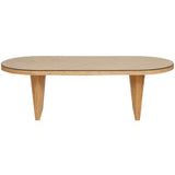Caren Oval Dining Table, Natural