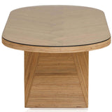 Caren Oval Dining Table, Natural