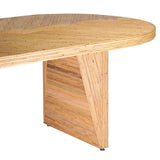 Caren Oval Dining Table, Natural-Furniture - Dining-High Fashion Home
