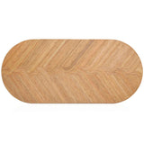Caren Oval Dining Table, Natural