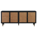 Sierra Sideboard, Black-Furniture - Storage-High Fashion Home