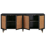 Sierra Sideboard, Black-Furniture - Storage-High Fashion Home