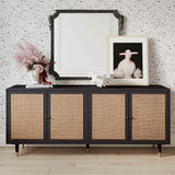 Sierra Sideboard, Black-Furniture - Storage-High Fashion Home