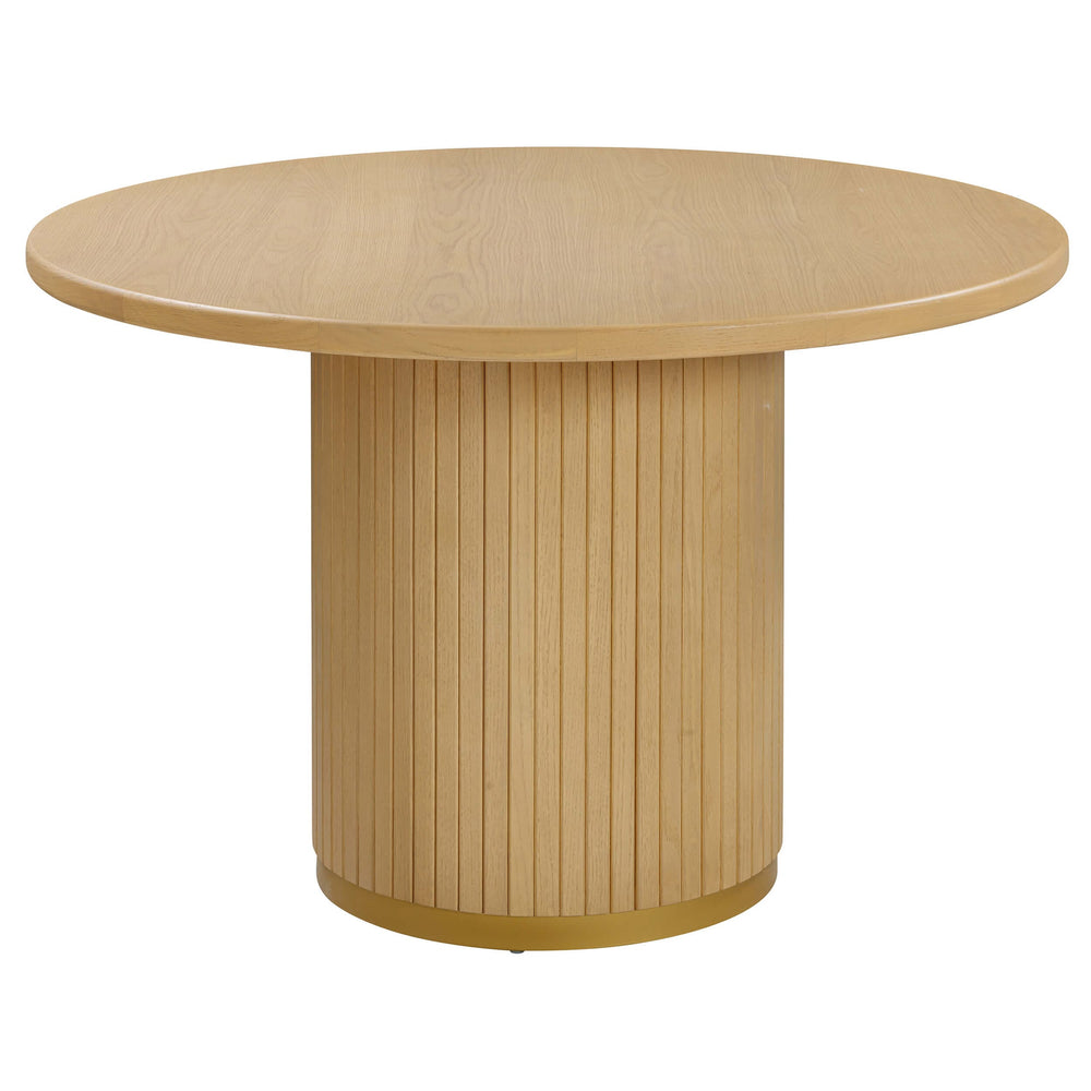 Chelsea Round Dining Table, Natural-Furniture - Dining-High Fashion Home