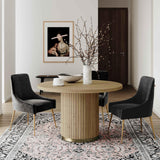 Chelsea Round Dining Table, Natural-Furniture - Dining-High Fashion Home