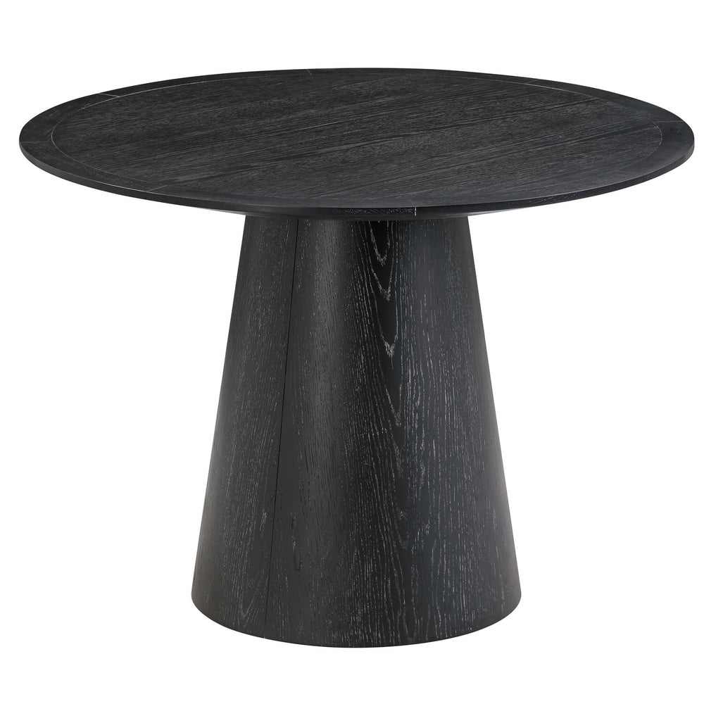 Sahara Round Dining Table, Black-Furniture - Dining-High Fashion Home