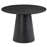 Sahara Round Dining Table, Black-Furniture - Dining-High Fashion Home