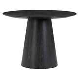 Sahara Round Dining Table, Black-Furniture - Dining-High Fashion Home