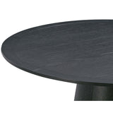 Sahara Round Dining Table, Black-Furniture - Dining-High Fashion Home
