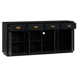 Aria Buffet, Black-Furniture - Storage-High Fashion Home