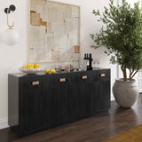 Aria Buffet, Black-Furniture - Storage-High Fashion Home