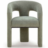 Malone Chenille Dining Chair, Green, Set of 2