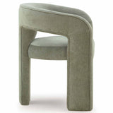 Malone Chenille Dining Chair, Green, Set of 2
