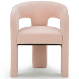Malone Chenille Dining Chair, Blush, Set of 2