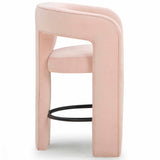 Malone Chenille Counter Stool, Blush