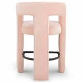 Malone Chenille Counter Stool, Blush