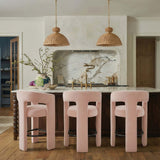 Malone Chenille Counter Stool, Blush