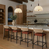 Celine Bar & Counter Stool, Maroon