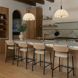 Celine Bar & Counter Stool, Tan