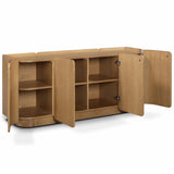Moora 4-Door Sideboard, Natural Ash