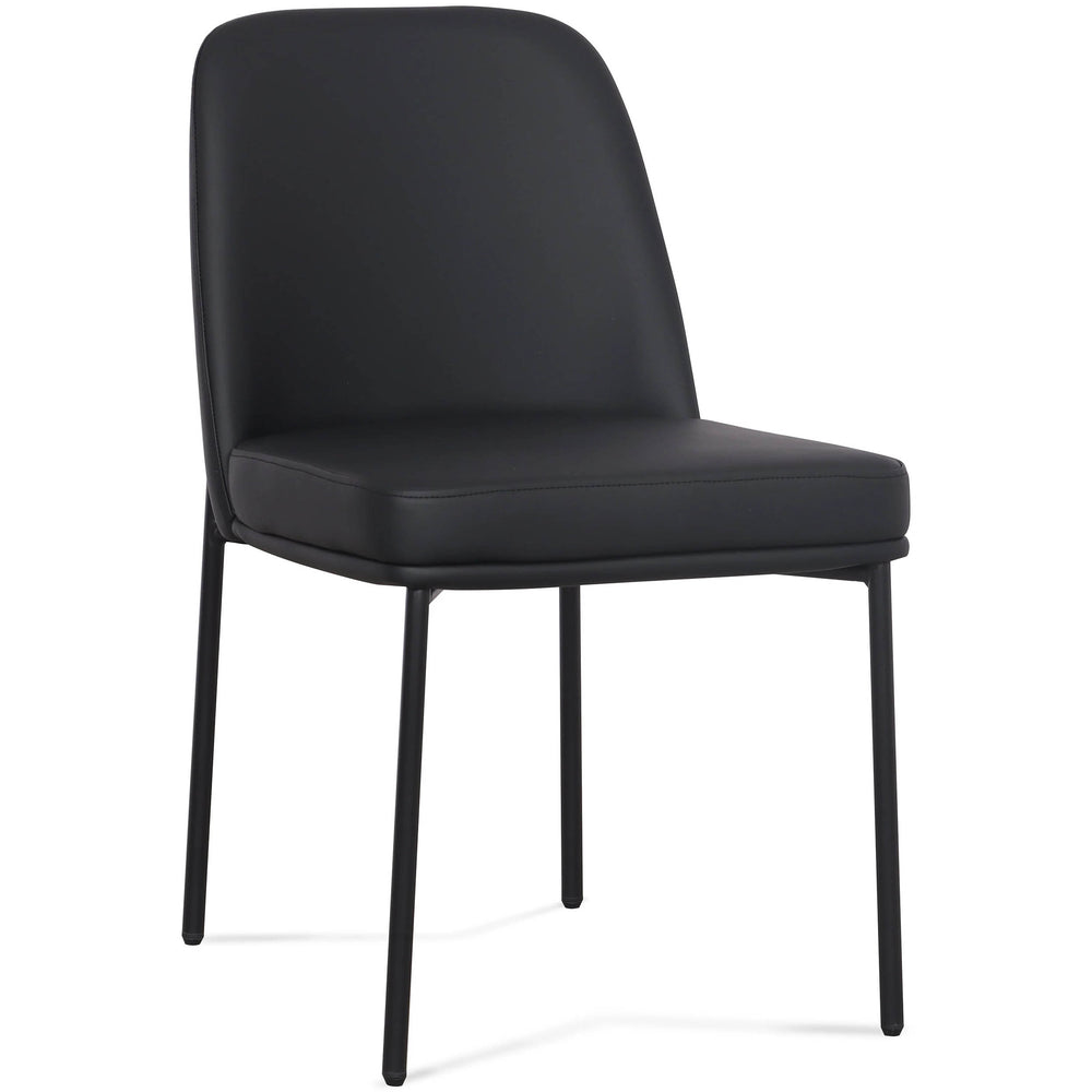 Sydney Vegan Leather Dining Chair, Black, Set of 2