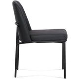 Sydney Vegan Leather Dining Chair, Black, Set of 2