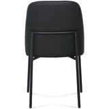 Sydney Vegan Leather Dining Chair, Black, Set of 2