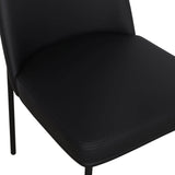 Sydney Vegan Leather Dining Chair, Black, Set of 2