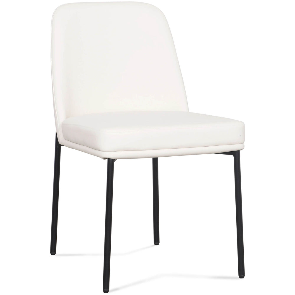 Sydney Vegan Leather Dining Chair, Cream, Set of 2