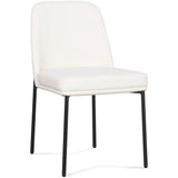 Sydney Vegan Leather Dining Chair, Cream, Set of 2