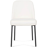 Sydney Vegan Leather Dining Chair, Cream, Set of 2