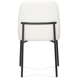 Sydney Vegan Leather Dining Chair, Cream, Set of 2