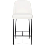 Sydney Vegan Leather Counter Stool, Cream, Set of 2