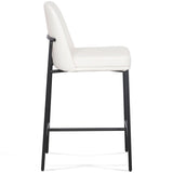 Sydney Vegan Leather Counter Stool, Cream, Set of 2